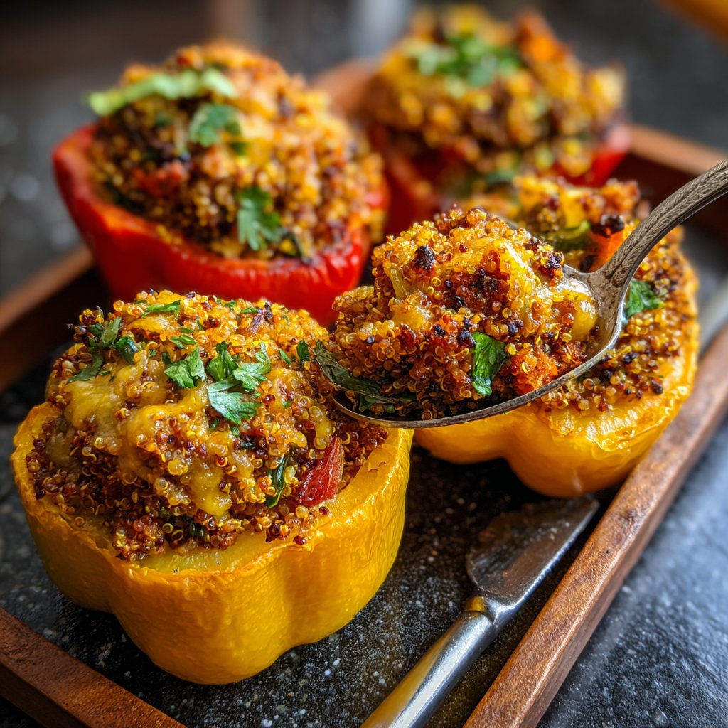 Gefüllte Paprika mit Quinoa