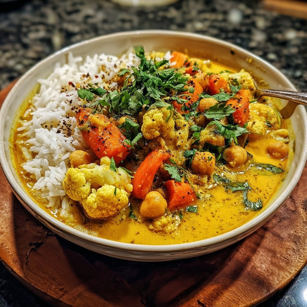 Blumenkohl Curry Mit Kichererbsen