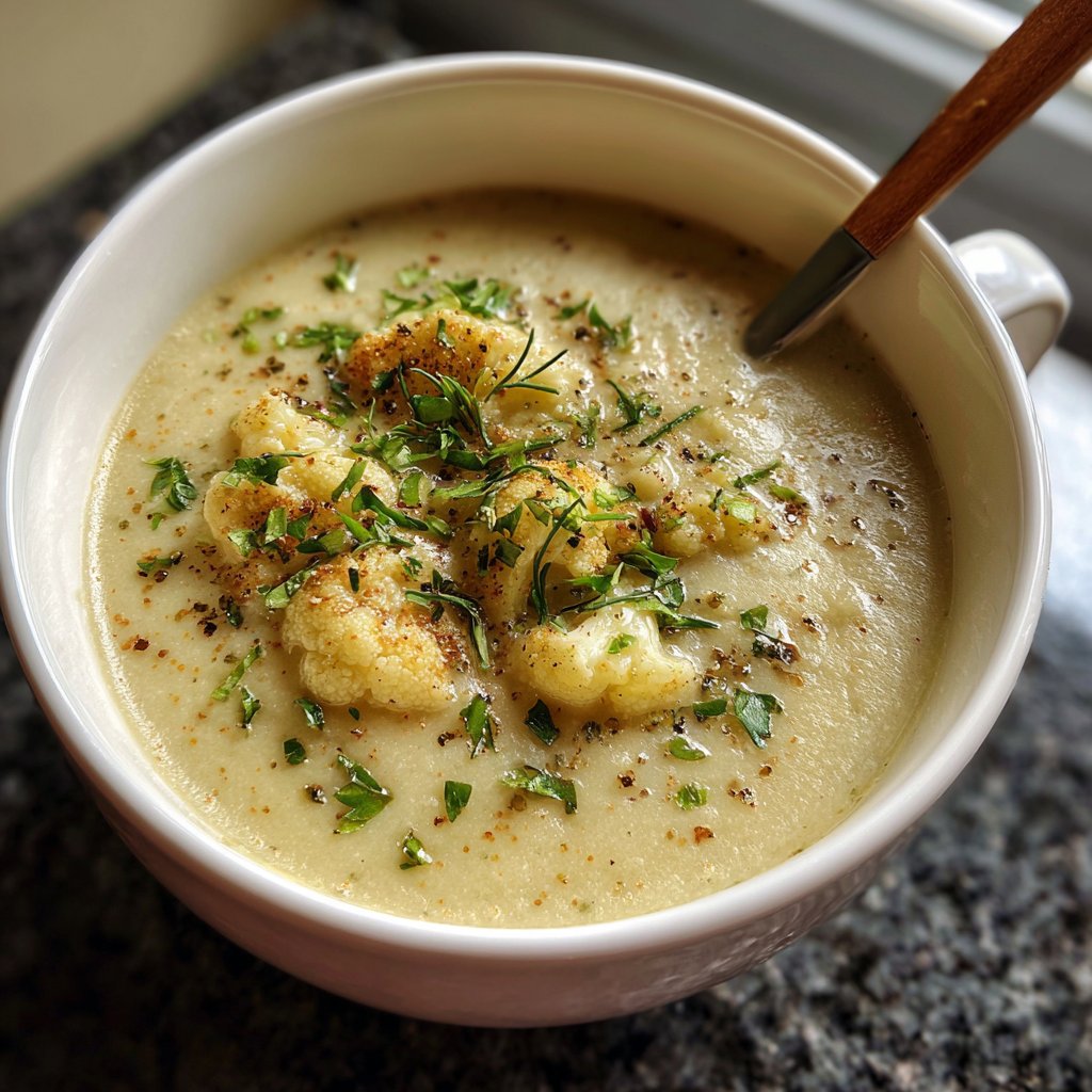 Blumenkohlsuppe vegan