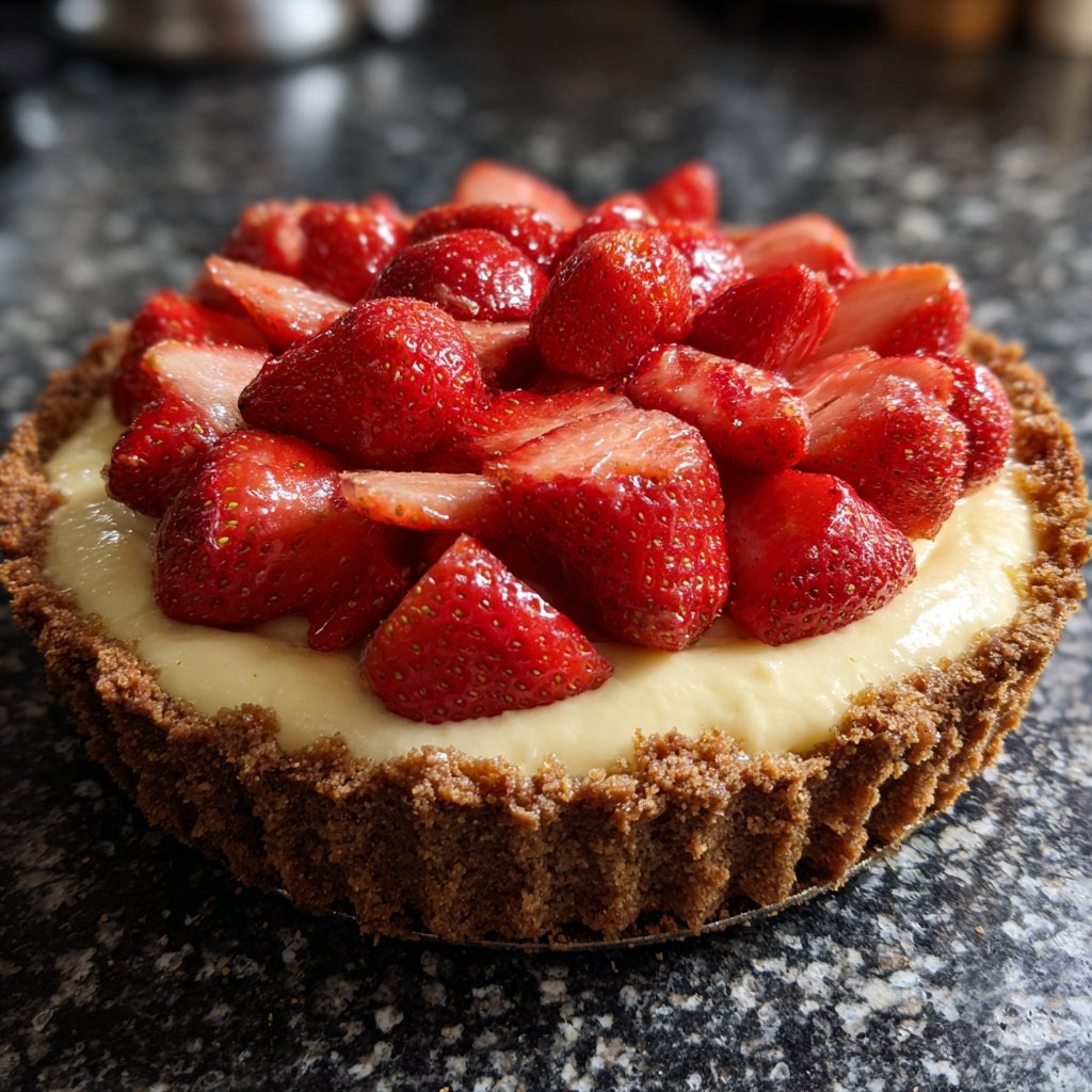 Erdbeerkuchen Mit Vanillepudding