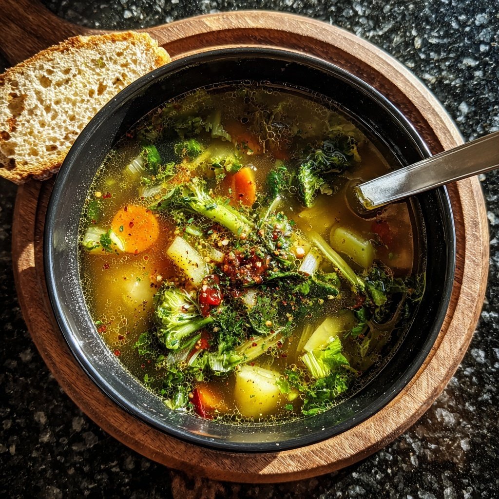Kalorienarme Gemüse Suppe Mit Lauch