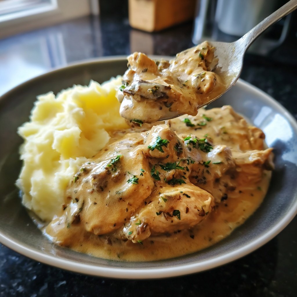 Hausmannskost Cremiges Hähnchen mit Kartoffelpüree