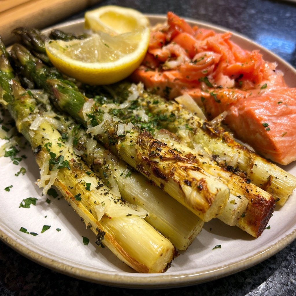 Grüner Spargel Mit Lachs