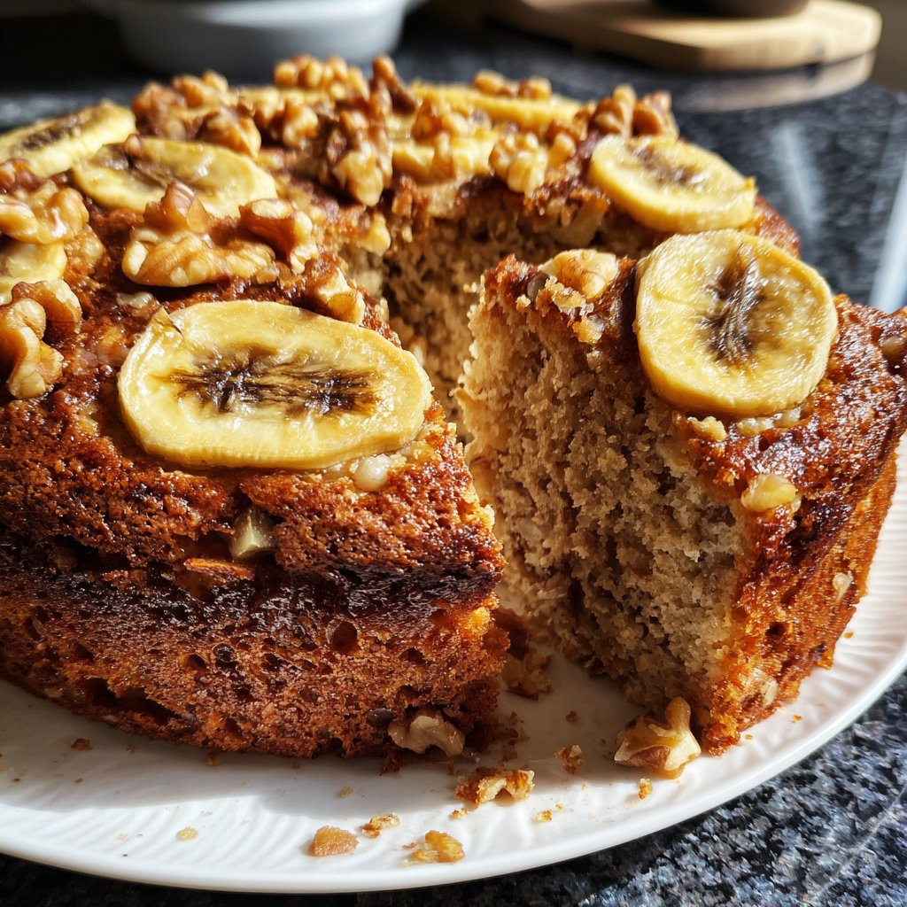 Bananenkuchen mit Walnüssen