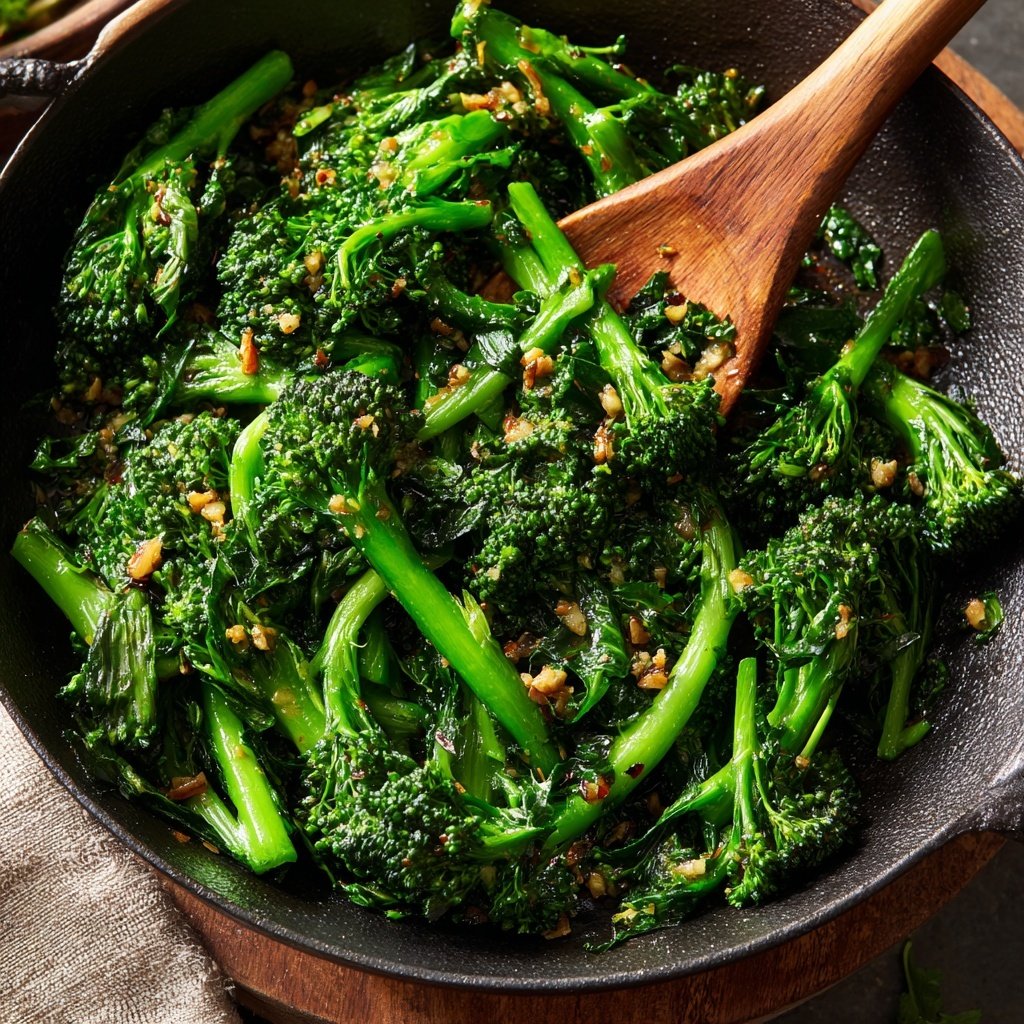 Brokkoli Pfanne Mit Knoblauch