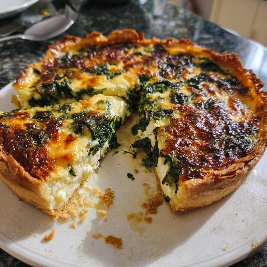 Spinat-Feta-Quiche