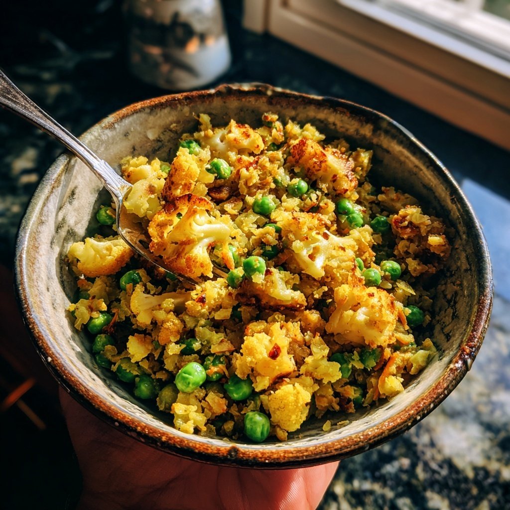 Blumenkohl Reis Pfanne Mild