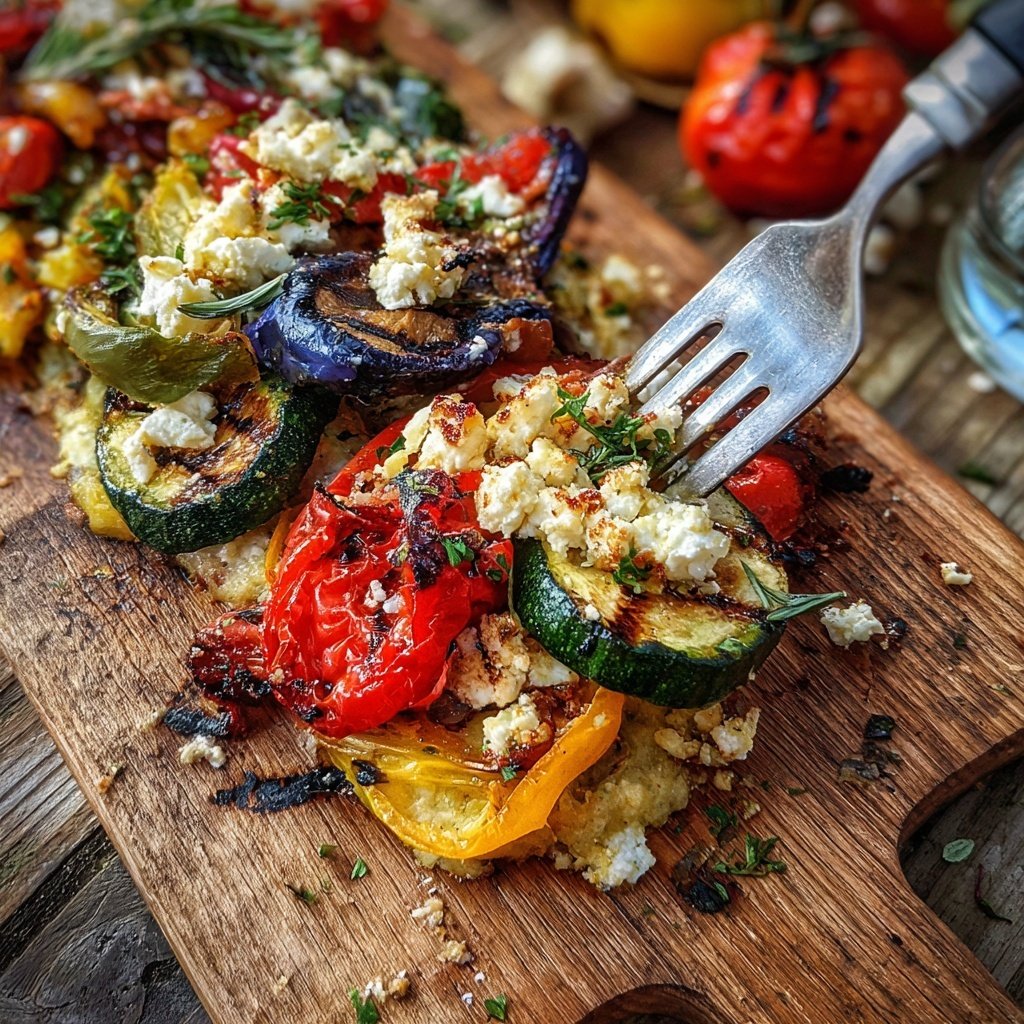 Gesund & Leicht Mediterrane Gemüsepfanne mit Feta
