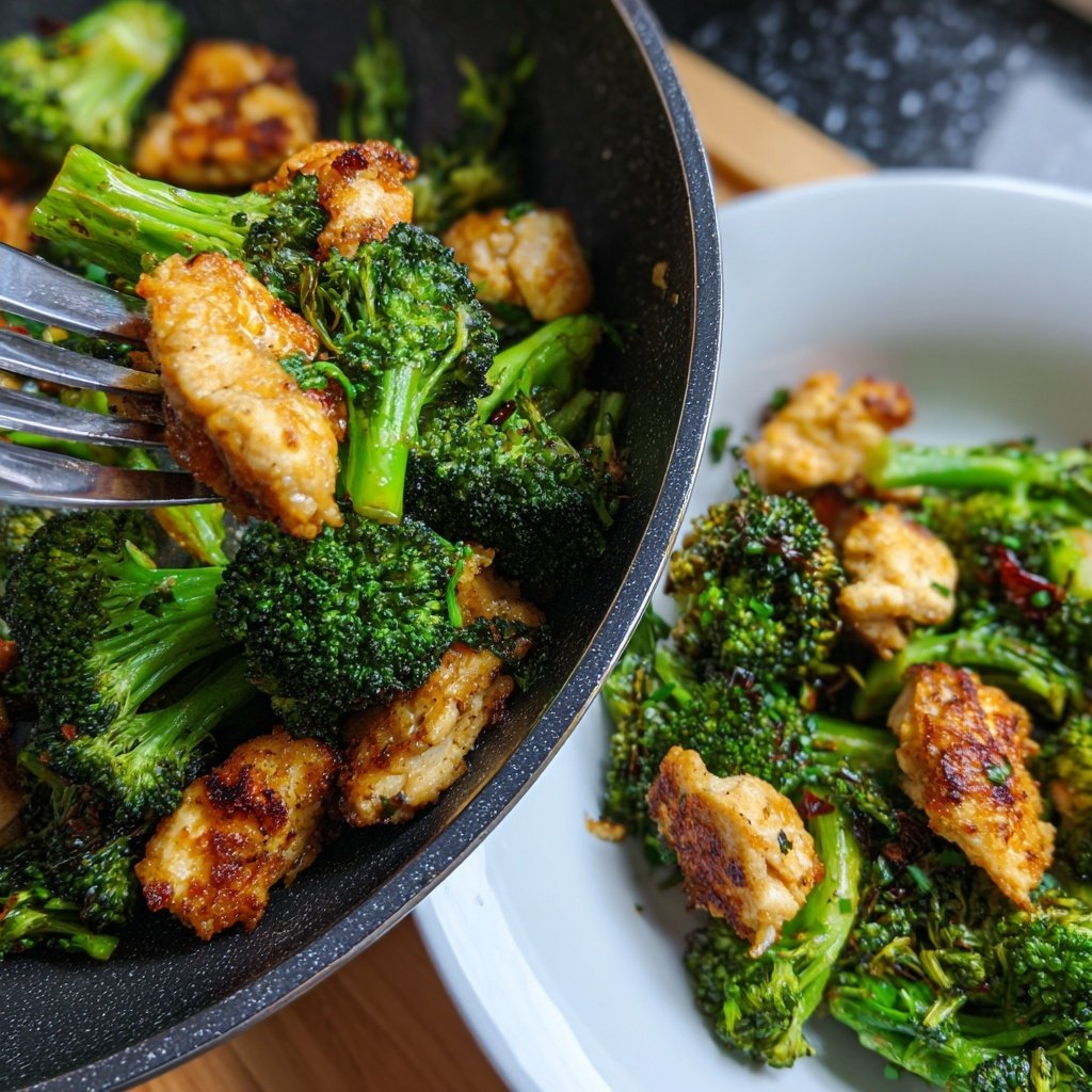 Brokkoli Hähnchen Pfanne Schnell