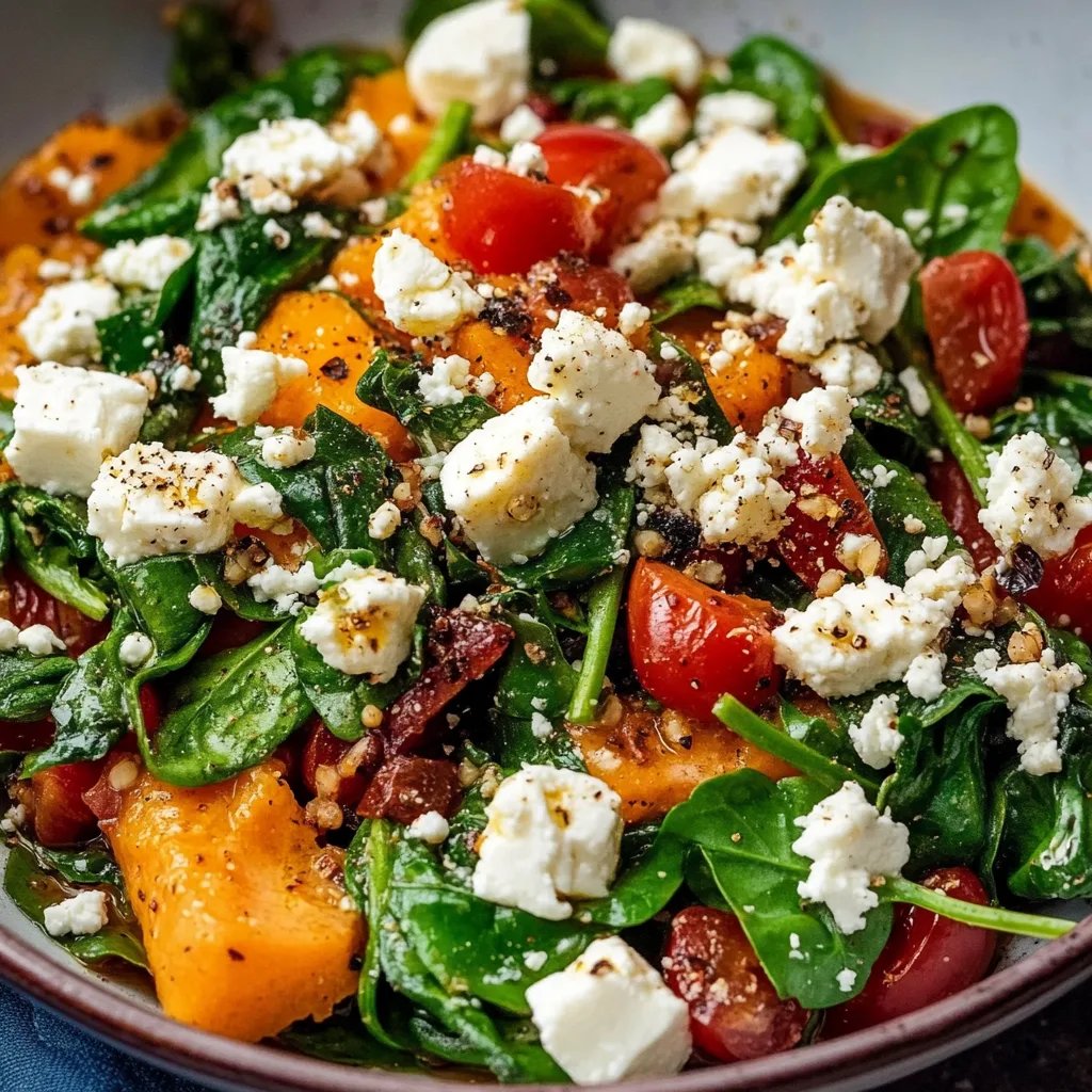 Hirsepfanne mit Kürbis, Spinat und Feta