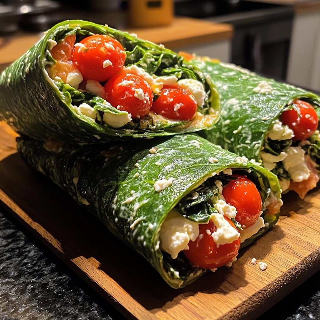 Wraps mit Spinat