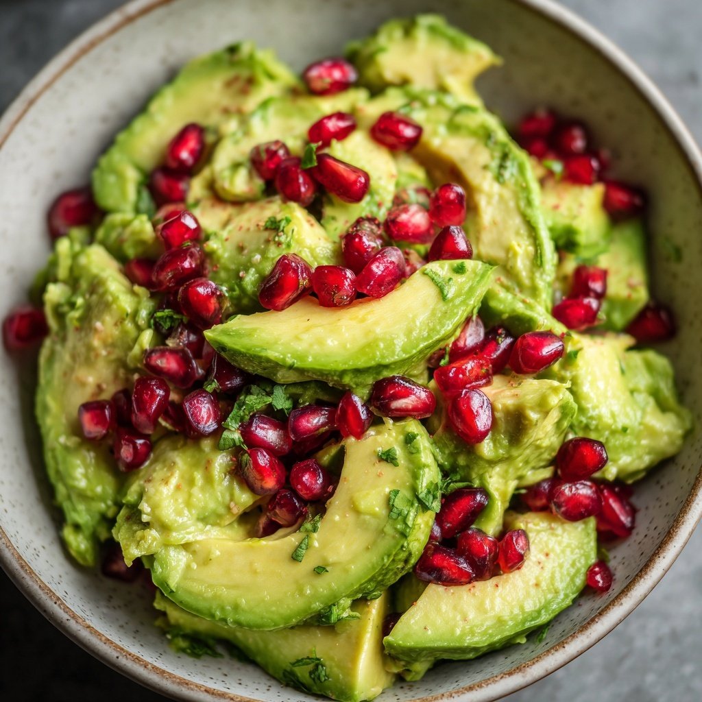 Avocadosalat mit Granatapfel
